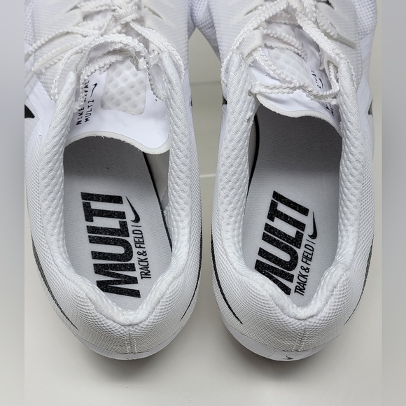 Nike Rival Track & Field Spikes Shoes DC8749-100 White Black Men’s Size 13 New